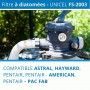 UNICEL FS 2003 Set de filtres à diatomées compatibles American, Astral, Pac-fab, Hayward
